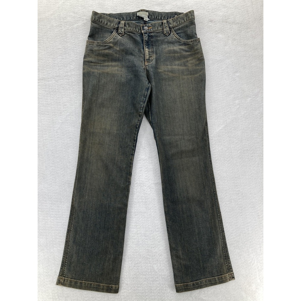 Royal Robbins Jeans Womens 12 Blue Straight Leg Mid Rise Stretch Outdoor Travel